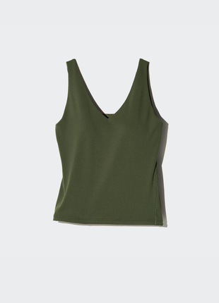 Майка топ со встроенным бюстгальтером airism uniqlo