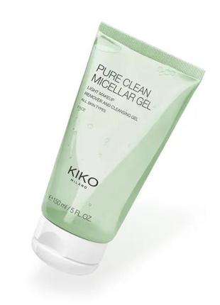 Мицеллярный гель kiko для снятия макияжа с лица, глаз и губ