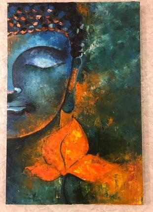 Продам картину 40*60 см, масло будда