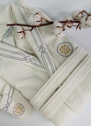 Халат мужской maison d'or elegance marine ecru xl