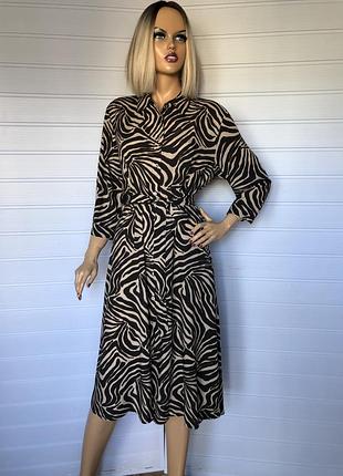 Вискозное платье рубашка