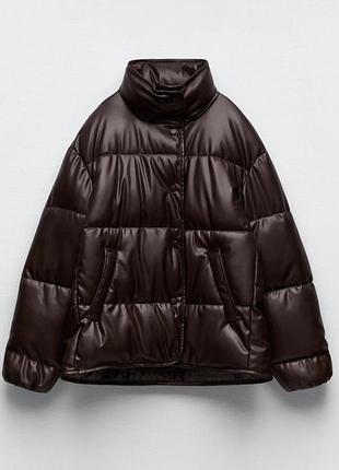 Куртка zara екошкіра