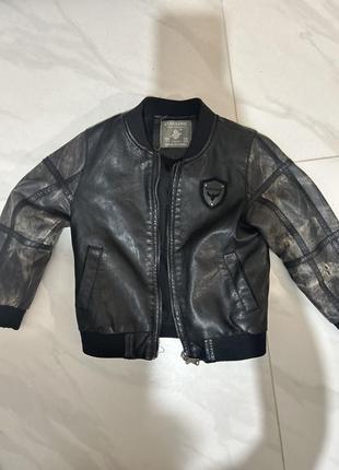 Кожаная куртка детская