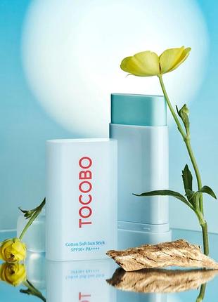 Солнцезащитный крем в стеке tocobo cotton soft sun stick spf50