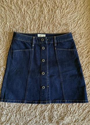 Юбка джинсовая на пуговицах