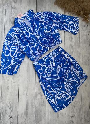 Новий жіночий костюм luxy xs блузка та спідниця