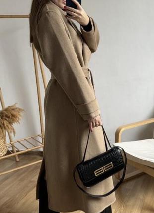 Вовняне пальто-халат zara