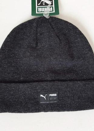 Оригінальна зимня шапка puma archive heather beanie / 021739012 фото