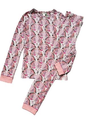 Пижама на девочку реглан+штаны white stuff