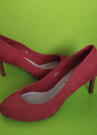 Терракотовые туфли на шпильке m&s, 6,5/40