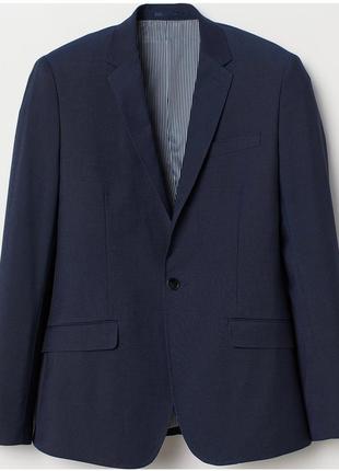 Брендовий чоловічий піджак жакет із кишенями h&m skinny fit етикетка