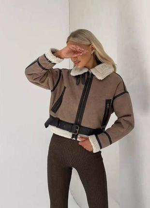 Дубленка в стиле zara