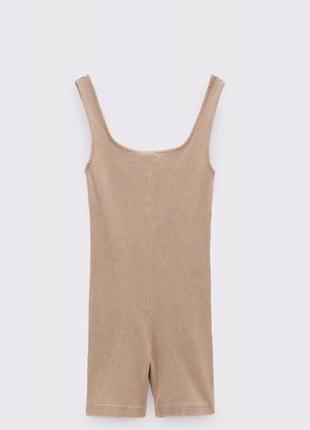 Zara комбинезон в рубчик