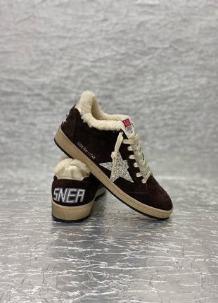 Утепленные зимние кеды golden goose