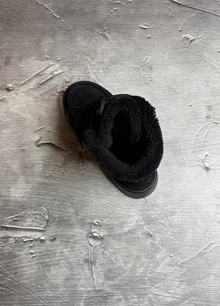 Жіночі зимові уггі черевики натуральна замша чорного кольору, зимние женские замшевые...