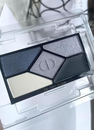 Оригинальный палетка теней christian dior 5 couleurs designe 👉🏻 оттенок 208