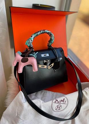 Сумка черная женская кожаная