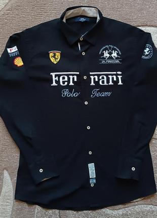Vintage la martina ferrari shirt xl size.