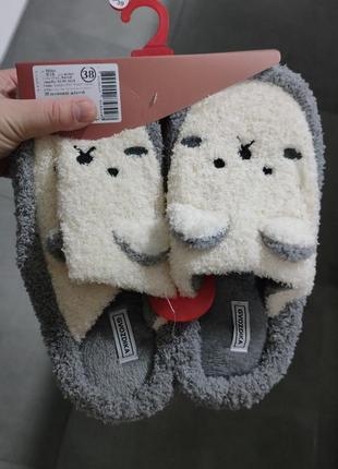 Тапочки женские стильные тренд тепленькие приятные