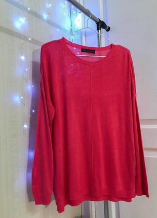Розовый джемпер лонгслив бренда marks & spencer3 фото