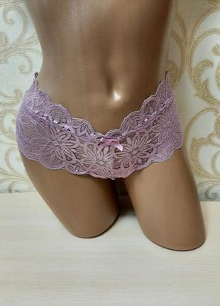 Красиві мереживні гіпюрові трусики стрінги secret possessions