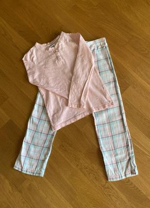 Пижама на длинный рукав f&amp;f на девочку 7-8 лет