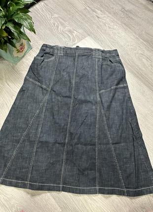 Юбка миди юбка-миди джинсовая юбка