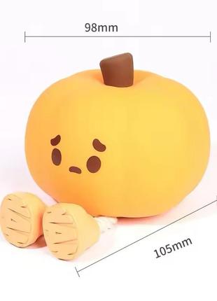 Силіконовий нічник/світильник гарбуз/гарбузовий нічник/мʼяка/мила лампа