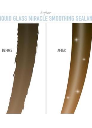 Спрей для густоты, защиты и восстановления волос drybar liquid glass miracle smoothing sealant 10 мл4 фото