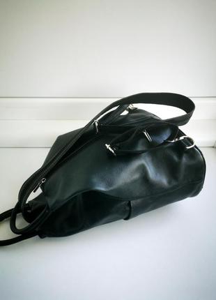 Красивая сумка-рюкзак из натуральной кожи vera pelle6 фото