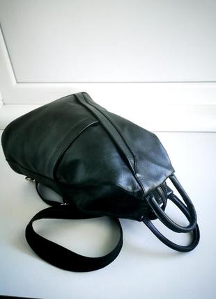 Красивая сумка-рюкзак из натуральной кожи vera pelle5 фото