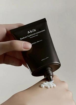 Abib sedum hyaluron sunscreen protection tube spf50 увлажняющий солнцезащитный крем 50ml
