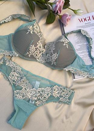 Салатовый комплект белья pretty flowers от intimissimi