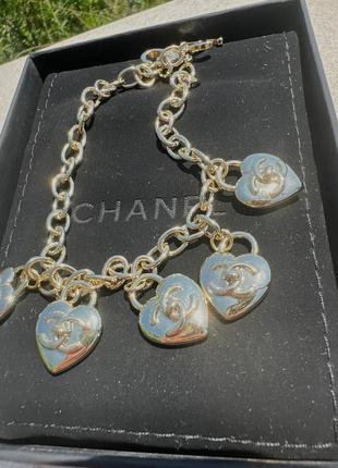 Браслет в позолоте с подвесками