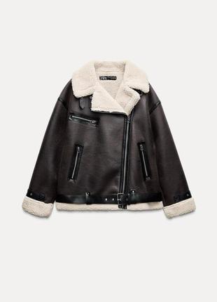 Дублянка zara нова дубленка куртка