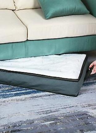 Органайзер для одеяла и вещей под кровать 103х45х15 см (серый)