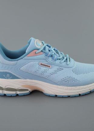 Кроссовки женские, голубые, летние, материал текстиль-сетка, размер 36 fw_001473