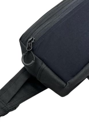 Сумка бананка малая мод 2 (трикотаж) (черный)