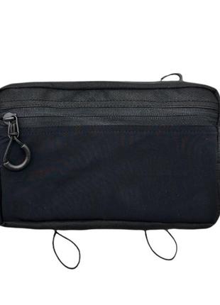 Сумка бананка малая мод 2 (трикотаж) (черный)