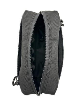 Сумка бананка малая мод 2 (трикотаж) (черный)