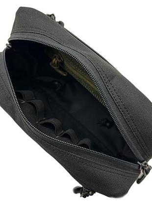 Сумка бананка малая мод 2 (трикотаж) (черный)