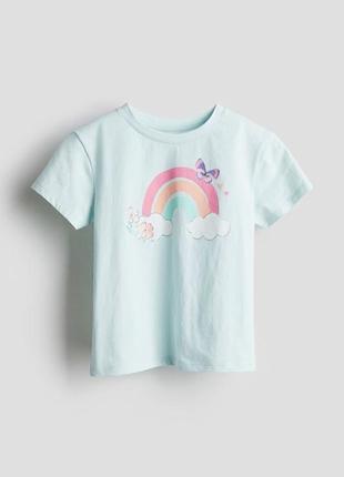 Футболка топ майка h&m на девочку 2-4-6-8 лет 98/104 и 110/116 и 122/128 см hm