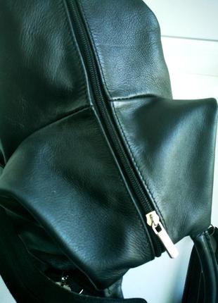 Красивая сумка-рюкзак из натуральной кожи vera pelle9 фото