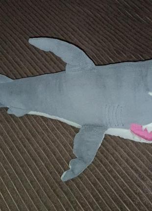 Большая акула,мягкая игрушка акула,серая акула, акула с ikea ,акула3 фото