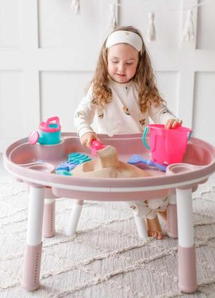Детский многофункциональный столик и стульчик poppet мультиплей 5в1 rose