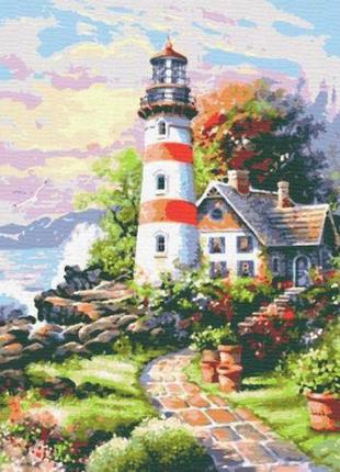 Картина по номерам "цветочный мыс" 40х50 см