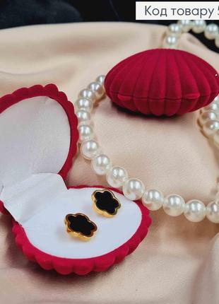 Коробка велюр, мушля, 6*5,5*2 см, сливового кольору