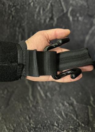 Крюки для подтягивания и тяги на запястья с лямками для тяги (2шт) sp-sport ta-8019 черный