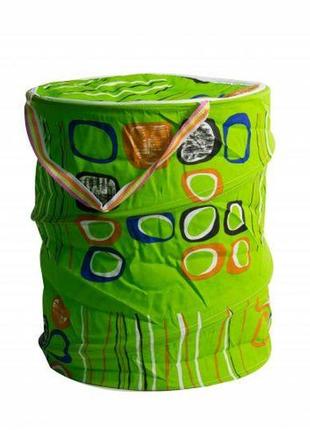 Корзина для игрушек "зеленая абстракция"