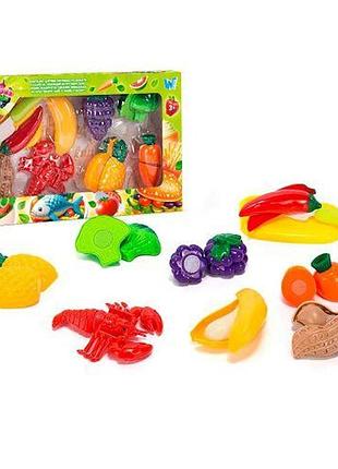 Набір продуктів “кулінарна фантазія” (18 елементів, на липучках, дошка для нарізання, ніж, посуд)